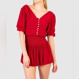 Red Erica Koch Skirt